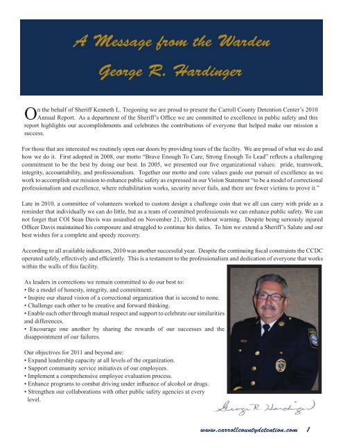 2010 Annual Report - Carroll County Government