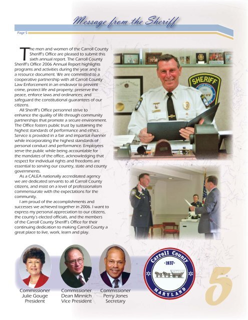 Annual Report 06 inside.indd - Carroll County Government
