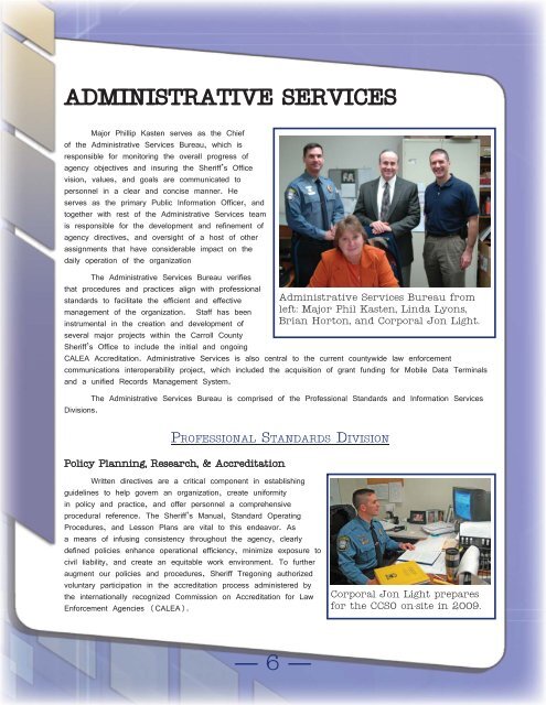 2009 Annual Report - Carroll County Government