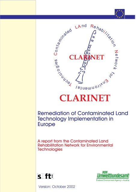 CLARINET - Common Forum - Common Forum on Contaminated land