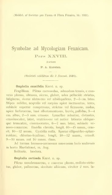 Meddelanden af Societatis pro Fauna et Flora Fennica - Helda