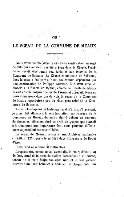 Les chartes de la commune de Meaux, 1179-1222 - Bibliothèque ...