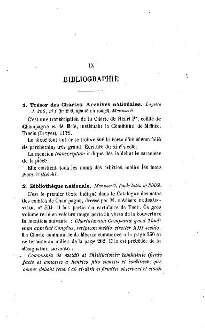 Les chartes de la commune de Meaux, 1179-1222 - Bibliothèque ...