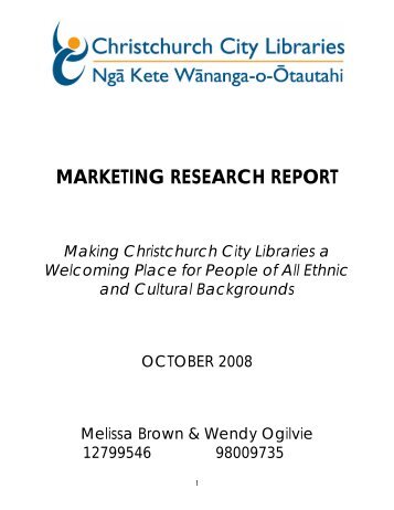 Making Christchurch City Libraries a Welcoming Place for People of ...