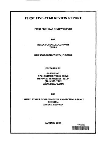 five-year review - US Environmental Protection Agency