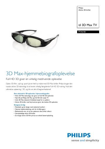 PTA518/00 Philips Aktive 3D-briller