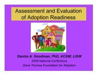 Assessment and Evaluation of Adoption Readiness - Dave Thomas ...