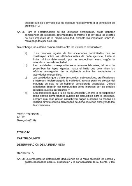 ley de impuestos sobre la renta ley de impuesto sobre la renta