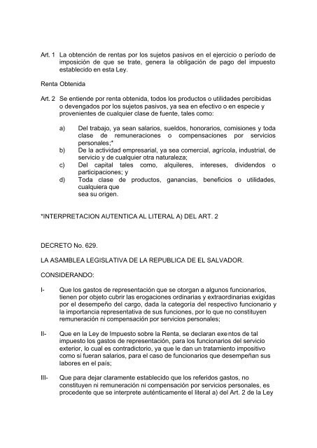 ley de impuestos sobre la renta ley de impuesto sobre la renta