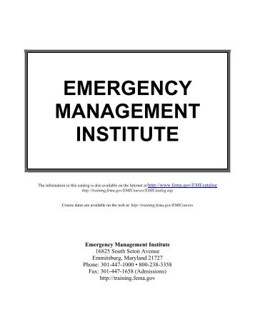 National Preparedness - Emergency Management Institute - Federal ...