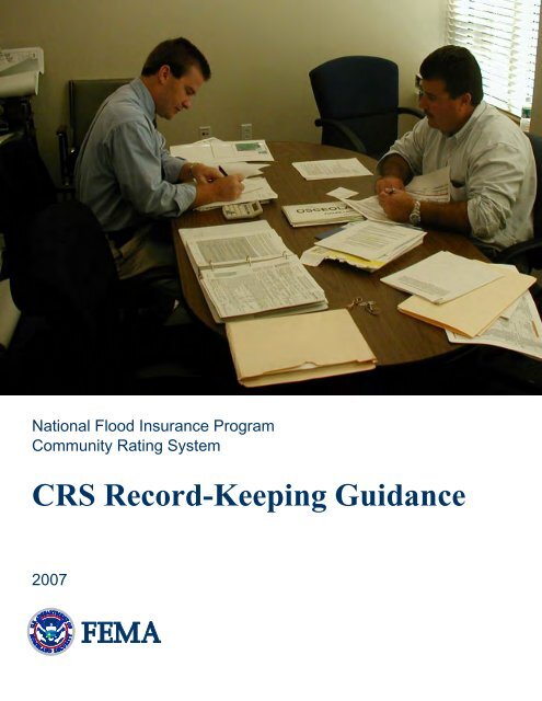 CRS Record-Keeping Guidance - Emergency Management Institute ...
