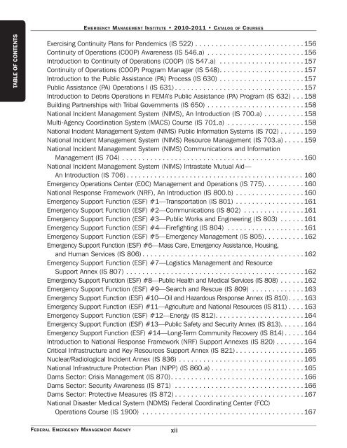 enrollment for emi courses - Emergency Management Institute ...