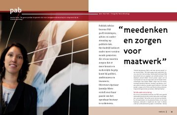 interview magazine raad 2012 - Politiek Adviesbureau PAB