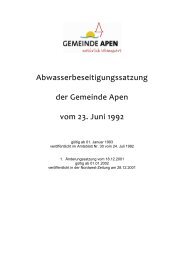 Abwasserbeseitungssatzung - Gemeinde Apen