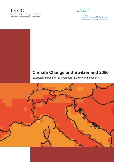 Climate Change and Switzerland 2050 - OcCC - SCNAT