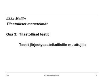 Wilcoxonin rankitesti