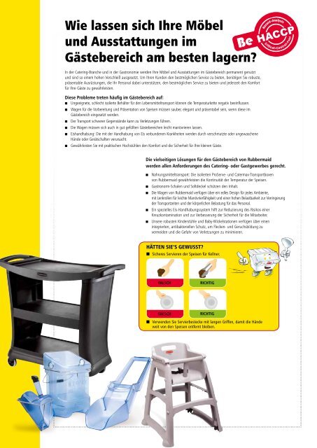 Lebensm ittellösungen - Rubbermaid Commercial Products