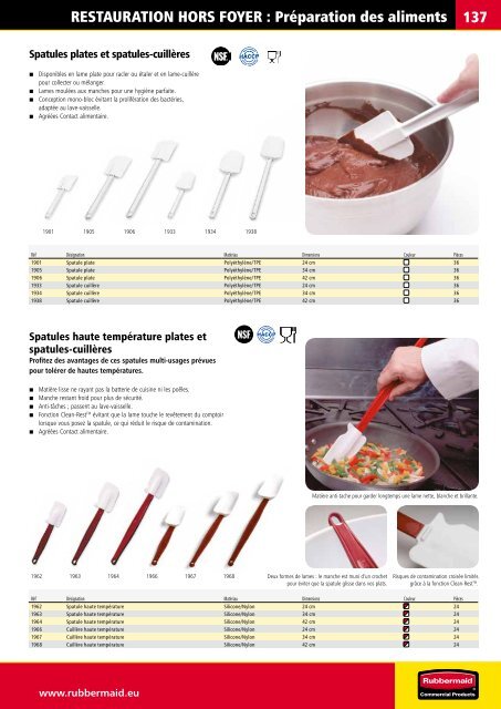 cATAlOGUE PRODUITS Un sa - Rubbermaid Commercial Products