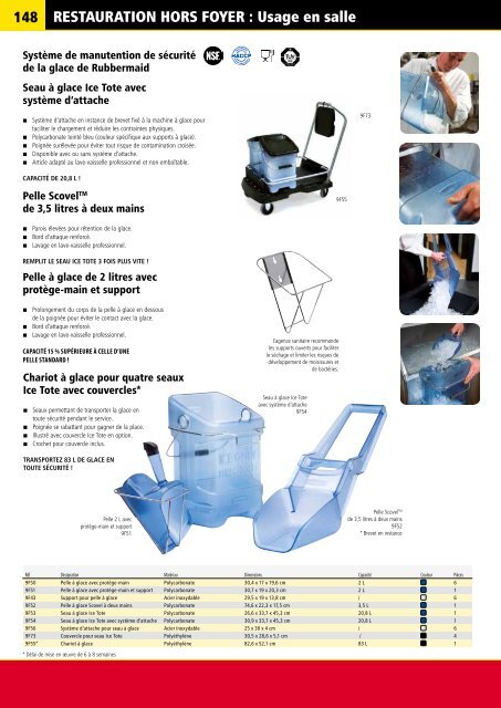 cATAlOGUE PRODUITS Un sa - Rubbermaid Commercial Products