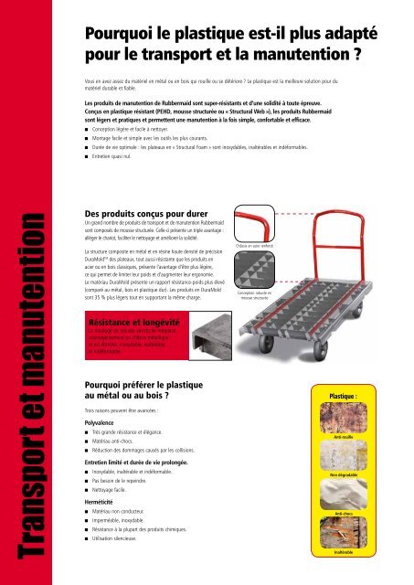 cATAlOGUE PRODUITS Un sa - Rubbermaid Commercial Products