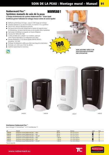 cATAlOGUE PRODUITS Un sa - Rubbermaid Commercial Products