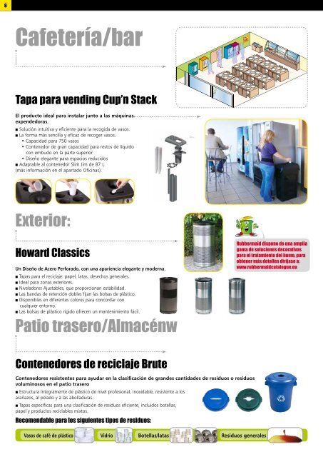 Reciclar en la oficina - Rubbermaid Commercial Products