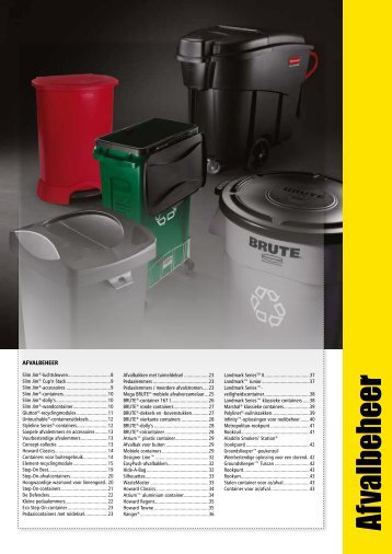 Afvalbeheer - Rubbermaid Commercial Products
