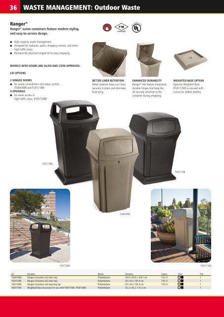 Catalogue 2013 en - Rubbermaid Commercial Products