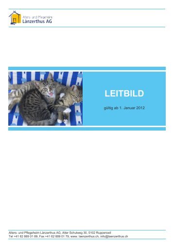 LEITBILD - Alters- und Pflegeheim Länzerthus