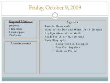 Monday September 21, 2009 9.21.2009 - Mr. Hampton's Wiki