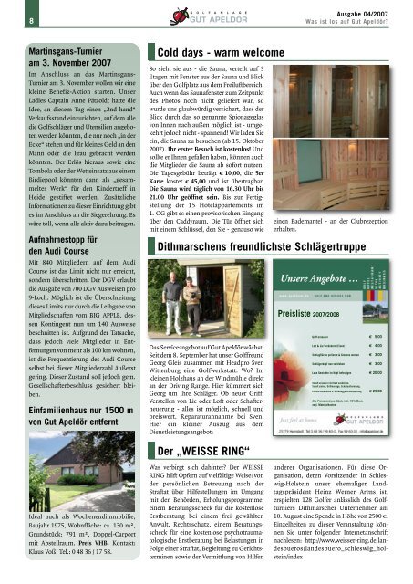 Ausgabe 04-2007 - Golf Club Gut Apeldoer