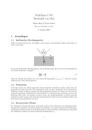 Praktikum I NG Brechzahl von Glas - hanno-rein.de