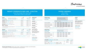 Pontresina Infotafel Pferdekutschen und -schlitten