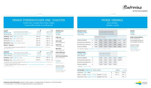 Pontresina Infotafel Pferdekutschen und -schlitten