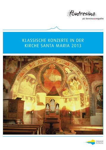 Pontresina Flyer Klassische Konzerte 2013