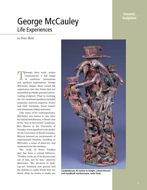 Ceramic Sculpture - Ceramic Arts Daily