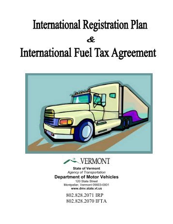 802.828.2071 IRP 802.828.2070 IFTA - Vermont Department of ...