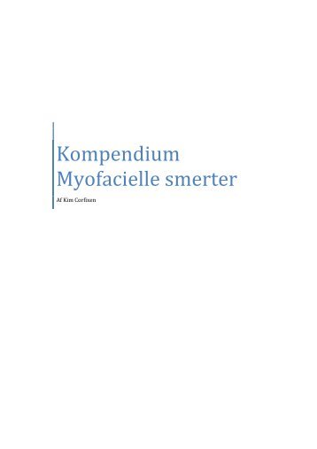 Kompensium Myofacielle Smerter