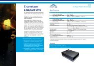 Chameleon Compact OPO - APE (Berlin)