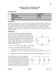 Resistors in Series and Parallel Circuits