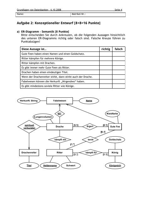 Klausur - Datenbank- und Informationssysteme