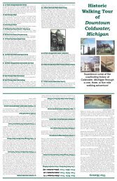 Historic Walking Tour of Downtown Coldwater, Michigan