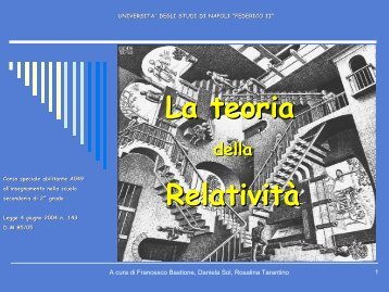 La Teoria della Relativita' (pdf) - INFN Napoli