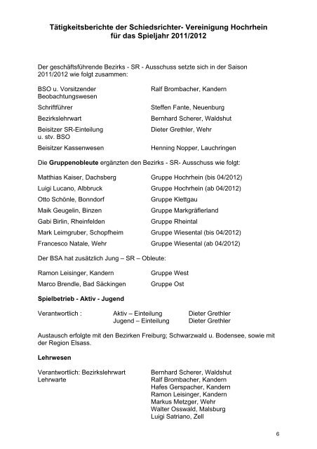 4-A-Tätigkeitsbericht 2011.pdf - Bezirk Hochrhein - SBFV