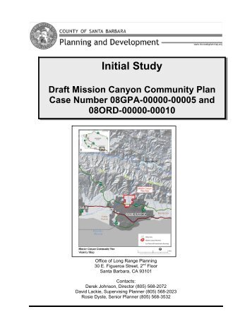 Mission Canyon Community Plan Initial Study - Long Range ...
