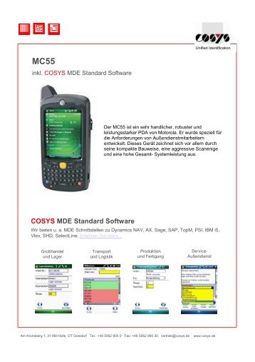 COSYS MDE Standard Software