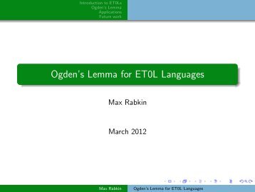 Ogden's Lemma for ET0L Languages