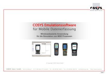 Folie 1 - COSYS Ident GmbH