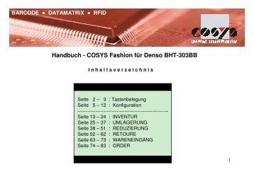 COSYS Fashion für Denso BHT-303BB - COSYS Ident GmbH