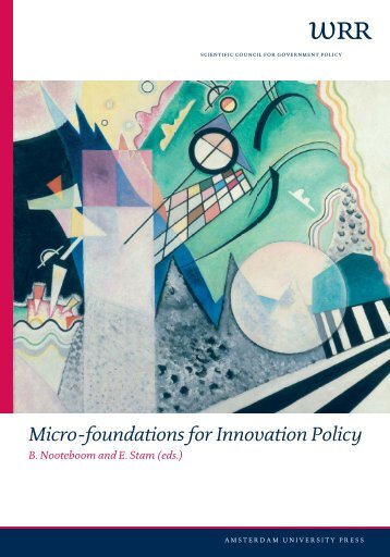 Micro-foundations for Innovation Policy - Wetenschappelijke Raad ...